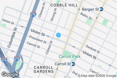 Map image of the property - Charming Two-Bedroom Brownstone Residence