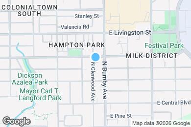 Map image of the property - 215 N Glenwood Ave