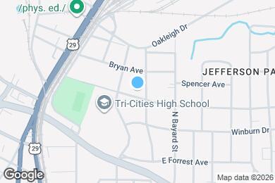 Map image of the property - 1391 Jefferson Ave