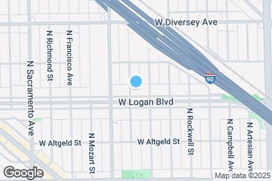 Map image of the property - 2720 W Logan Blvd