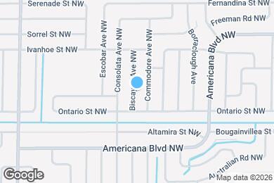 Map image of the property - 427 Biscayne Ave NW