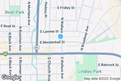 Map image of the property - 549 E Mendenhall St