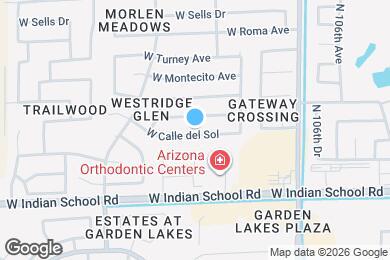 Map image of the property - 10906 W Calle del Sol
