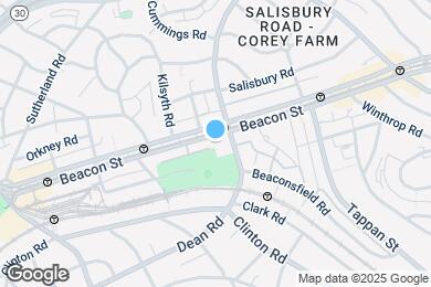 Map image of the property - 1789 Beacon St