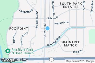 Map image of the property - 1825 Oakdale Dr