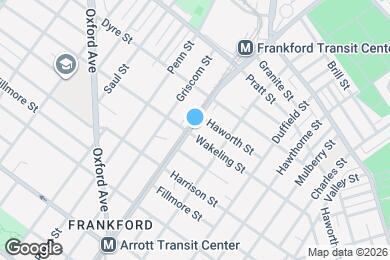Map image of the property - 5001 Frankford Ave