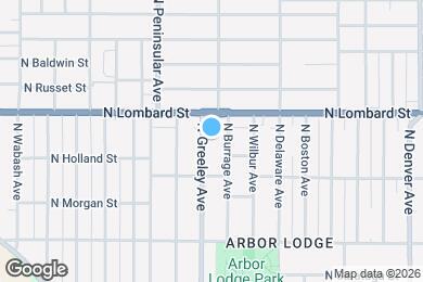 Map image of the property - 7324 N Greeley Ave