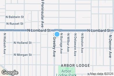 Map image of the property - 7326 N Greeley Ave