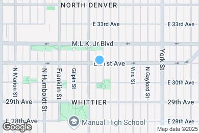 Map image of the property - 1832 E 31st Ave