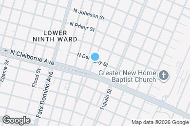 Map image of the property - 5900 N Derbigny St