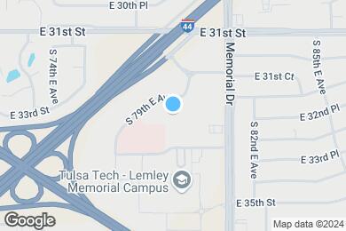 Map image of the property - Avera Living - Memorial Apartments