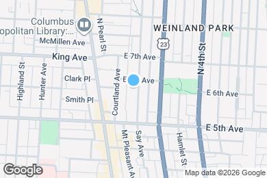 Map image of the property - 1279 Indianola Ave