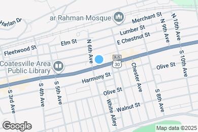 Map image of the property - 628 E Lincoln Hwy