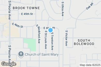 Map image of the property - 4634 S Trenton Ave