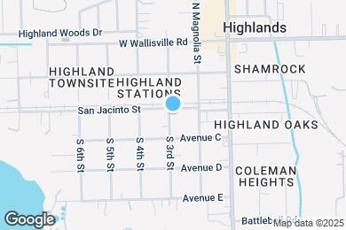 Map image of the property - 215 San Jacinto St