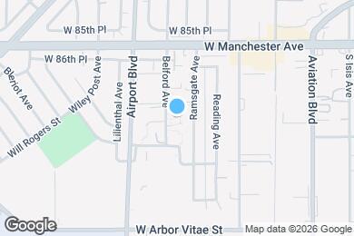 Map image of the property - 8746 Belford Ave