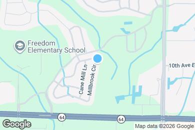 Map image of the property - 1252 Millbrook Cir