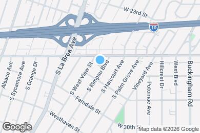 Map image of the property - 2631 S Rimpau Blvd