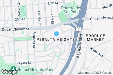Map image of the property - 119 Peralta Ave