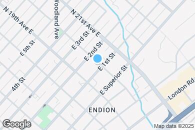 Map image of the property - 1931 E 1st St
