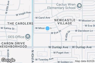 Map image of the property - 4206 W Eva St