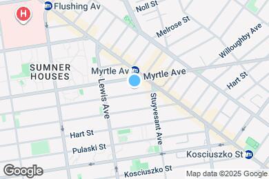 Map image of the property - Prime Bushwick Room, HDTV, 15 min to Manha...