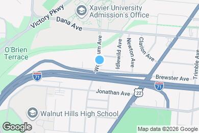 Map image of the property - 1600 Brewster Ave