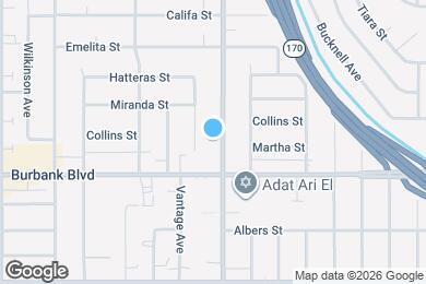 Map image of the property - 5635 Laurel Canyon Blvd