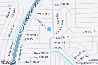 Map image of the property - 2350 SW 68th Terrace