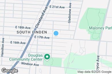 Map image of the property - 1322 E 17th Ave