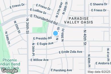 Map image of the property - 13620 N 38th St