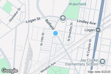 Map image of the property - 1742 Belfield Ave