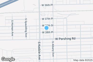 Map image of the property - 3128 W 38th Pl