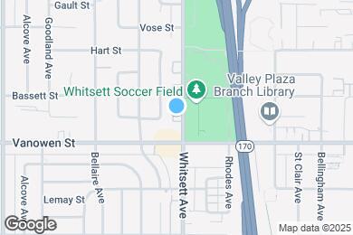 Map image of the property - 6827 Whitsett Ave