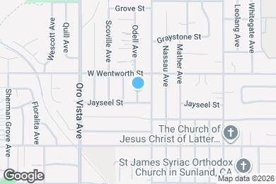 Map image of the property - 10832 Odell Ave