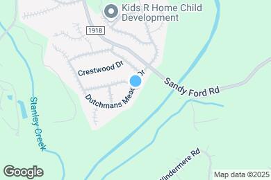 Map image of the property - 205 Dutchmans Meadow Dr