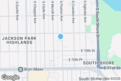 Map image of the property - 6917 S Paxton Ave