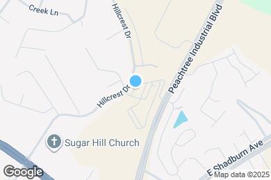 Map image of the property - The Refinery at Sugar Hill Apartments and Townhomes