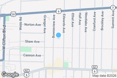 Map image of the property - 1286 Edwards Ave
