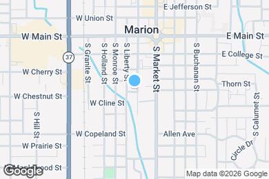 Map image of the property - 408 S Van Buren St