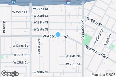 Map image of the property - 1238 W Adams Blvd