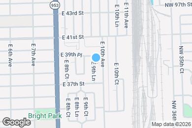 Map image of the property - 3881 E 9th Ln