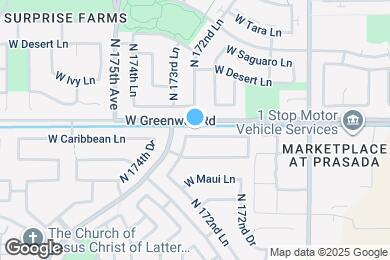 Map image of the property - 17320 W Caribbean Ln
