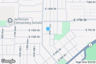 Map image of the property - 1503 17th Ave