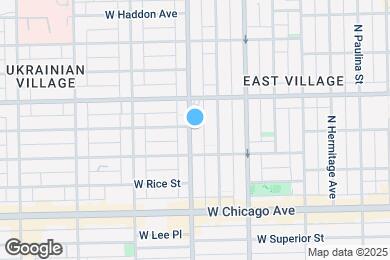 Map image of the property - 927 N Damen Ave