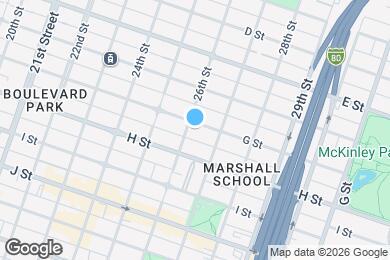 Map image of the property - 2604 G St