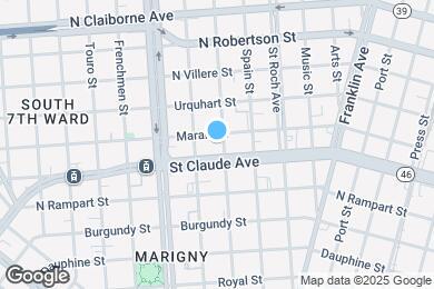 Map image of the property - 1116 Mandeville St