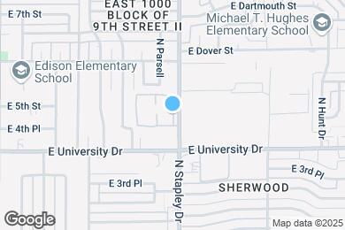 Map image of the property - 520 N Stapley Dr
