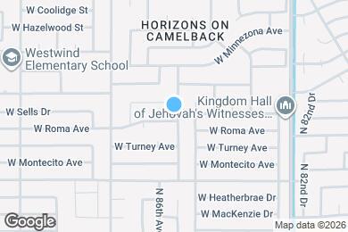 Map image of the property - 8516 W Roma Ave