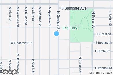 Map image of the property - 1719 1/2 N Oneida St